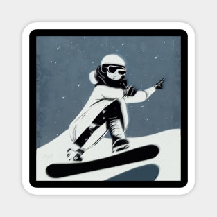 Snowboarder Gift Idea Magnet