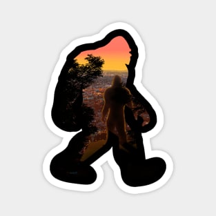 Big Foot At Sunset Magnet