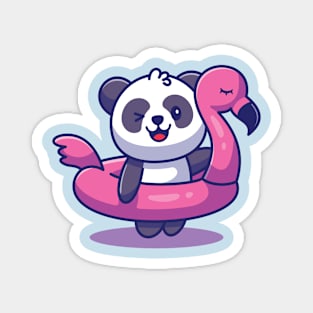 Beach Panda Magnet