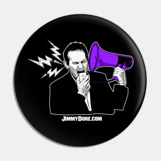 Jimmy Dore Bullhorn Logo Pin