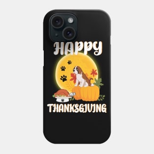 Saint Bernard Seeing Turkey Dish Happy Halloween Thanksgiving Merry Christmas Day Phone Case