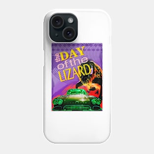 ‘The day of the lizard’ - B-movie type design Phone Case