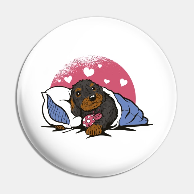 Cute Sussage Dog Pin by LindenDesigns