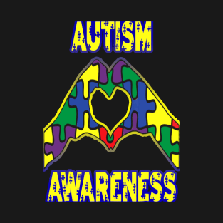 Autism Awareness T-ShirtAutism Shirt Autism Awareness TShirt Love Is In Our Hands T-Shirt_by T-Shirt