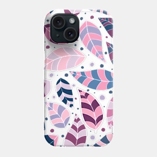 Scandinavian Summer Pastel Leave Pattern Phone Case