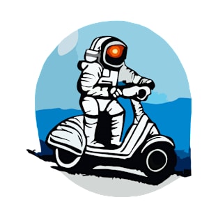 Cosmonaut on a scooter T-Shirt