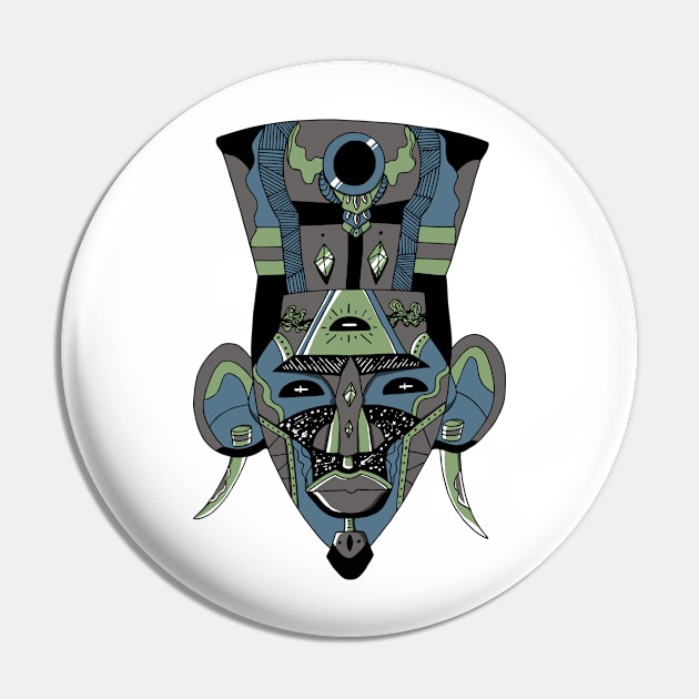 Mellow Cool African Mask 6 Pin by kenallouis