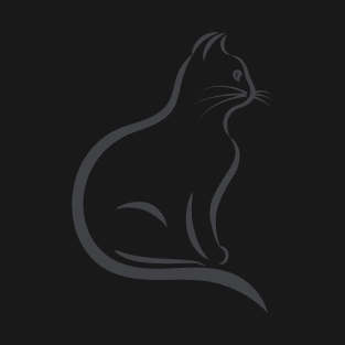 Cat Silhouette T-Shirt