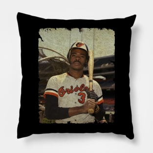 Eddie Murray in Baltimore Orioles, 1977 Pillow