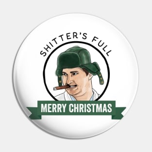 Christmas Vacations Cousin Eddie Shitter Was Full Merry Christmas Pin