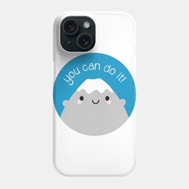 You Can Do It! Kawaii Mt Fuji Phone Case by marcelinesmith