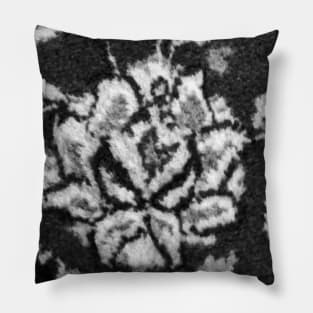 black and white flower, flower design, floral designs, minimal art, abstract art, floral pattern, antique rug photo , For custom orders please DM me. Pillow