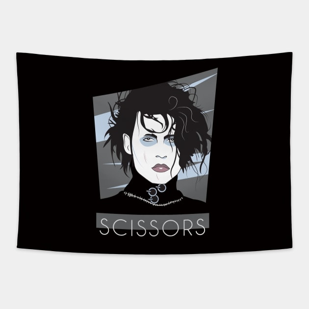 Nagel Scissorhands Tapestry by Ratigan