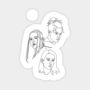 chase atlantic minimalistic line drawing Magnet