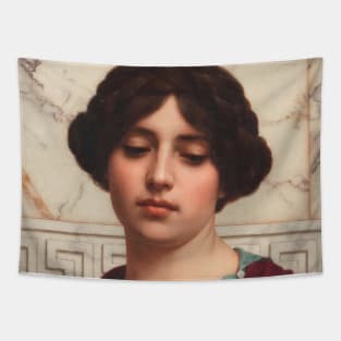 Stesicrate by John William Godward Tapestry