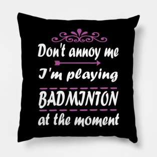 Badminton Badminton Racket Gift Birdy Pillow