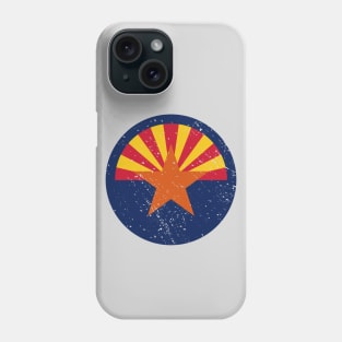 Retro Arizona State Flag // Vintage Arizona Grunge Emblem Phone Case