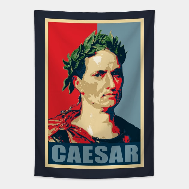 Julius Caesar Propaganda Pop Art Tapestry by Nerd_art