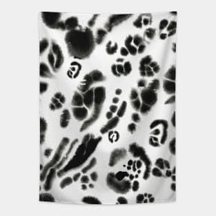 Animal skin black and white Tapestry