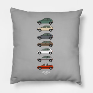 205 at 40 classic car collection Pillow