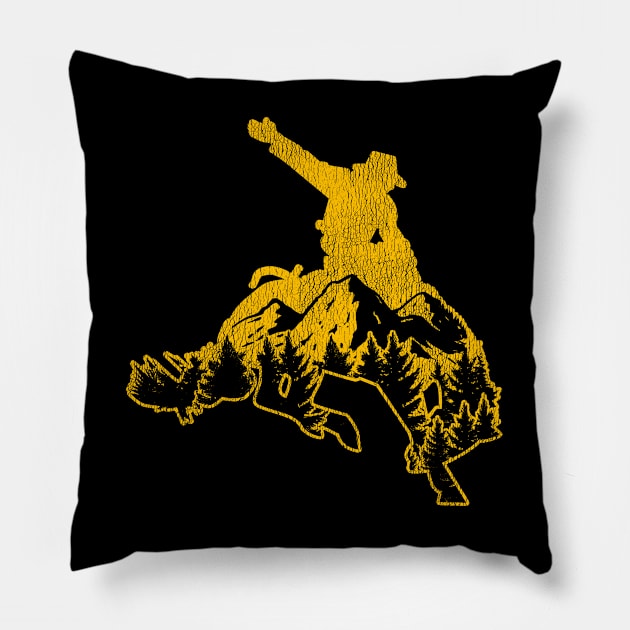 Cowboy Horse Retro Country Pillow by shirtsyoulike