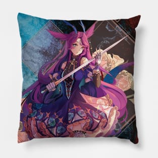 Knight Fox Girl Pillow