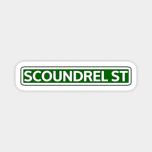 Scoundrel St Street Sign Magnet