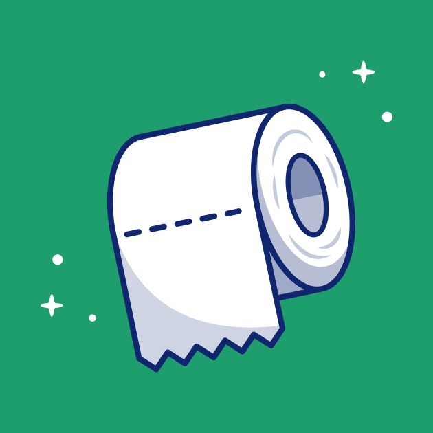 Toilet Tissue Paper Roll Cartoon by Catalyst Labs