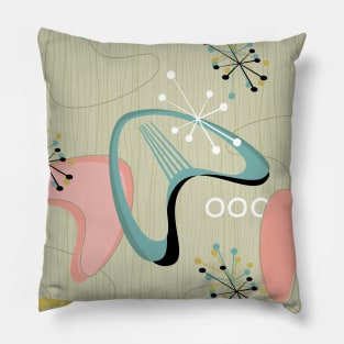 Retro Eames-Era Atomic Inspired 2 Pillow