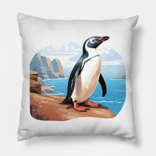 Galapagos Penguin Pillow