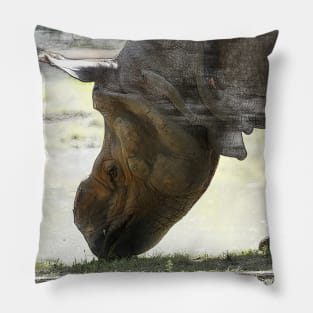 Rhino - portrait Pillow