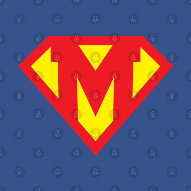 Letter M Superhero Symbol by Elvdant