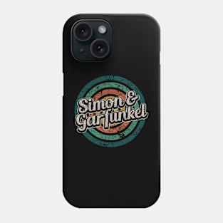 Simon & Garfunkel // Retro Circle Crack Vintage Phone Case