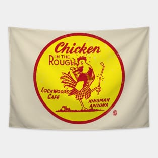 Vintage Chicken in the Rough Cafe Tapestry