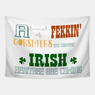 St Patrick's Day Funny Irish Curse Words Insults Slang Humor Tapestry