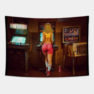 Arcade Golden Era [Pixel Art] (full) Tapestry