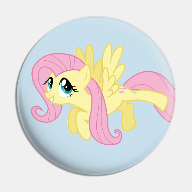 Happy Flying Fluttershy Pin by CloudyGlow