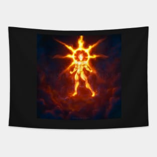 Heart of Awakening Flame Tapestry