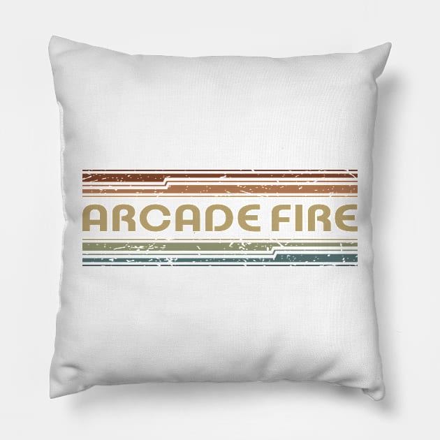 Arcade Fire Retro Lines Pillow by casetifymask