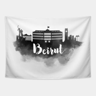 Beirut watercolor Tapestry