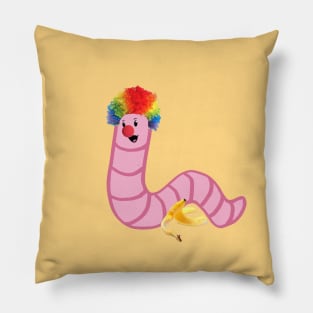 worm (clown) Pillow