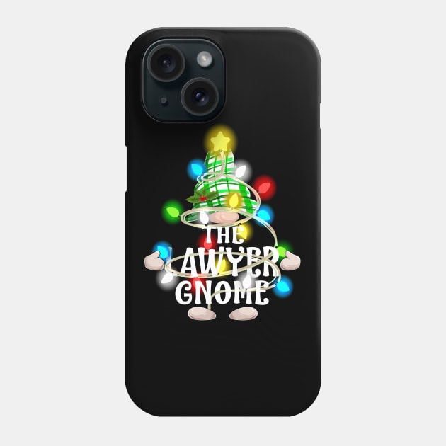 The Lawyer Gnome Christmas Matching Family Shirt Phone Case by intelus