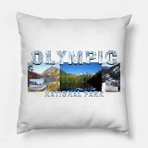 Olympic National Park Pillow by teepossible