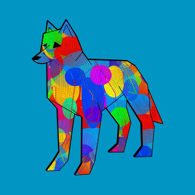 Colorful Wolf by Shrenk