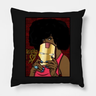 Iron Heart Graffiti Pillow