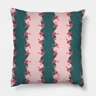 Rose and polka dots Pillow