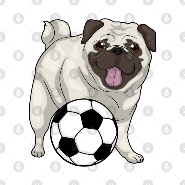 Pug Soccer player Soccer by Markus Schnabel