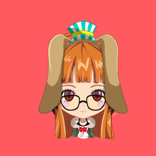 Persona 5 -Futaba Sakura Destinyland chibi by Pastelpandabum