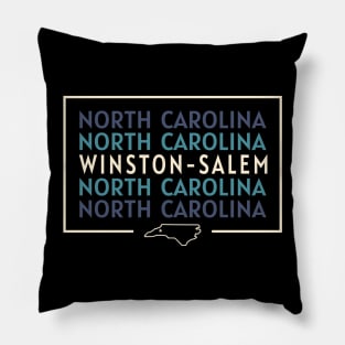 Winston-Salem NC Geometric Repeater Pillow