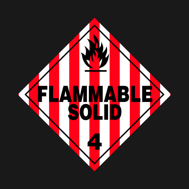 Flammable Solid Black by rupertrussell